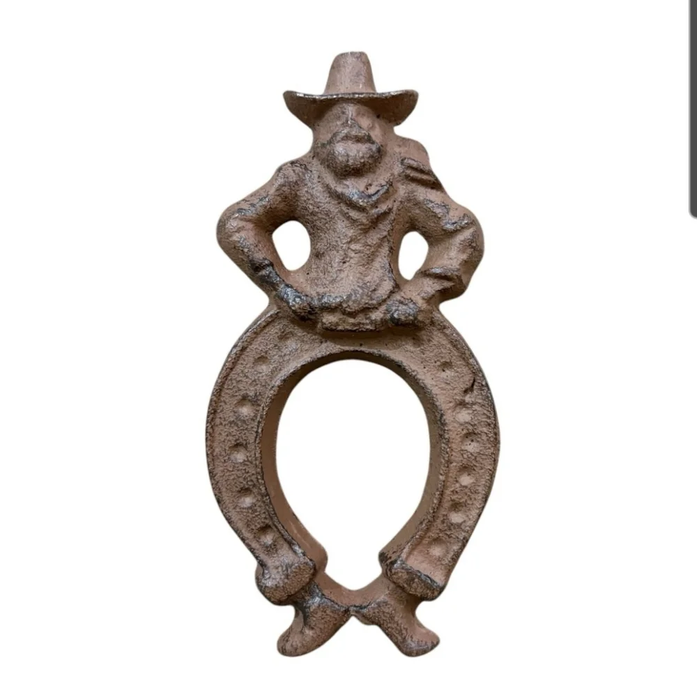 Vintage Rustic Cowboy Horseshoe Wall Decor